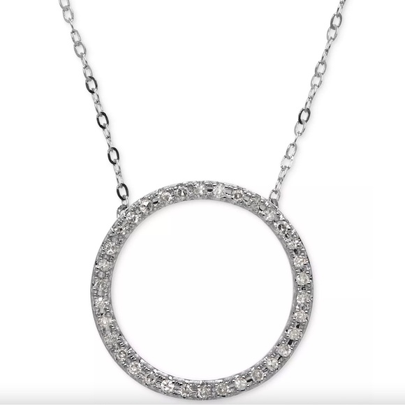 Diamond Circle Necklace